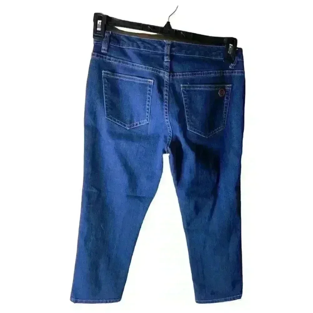 Michael Kors Jeans Women's Size 4 Straight Leg Blue Capri Denim